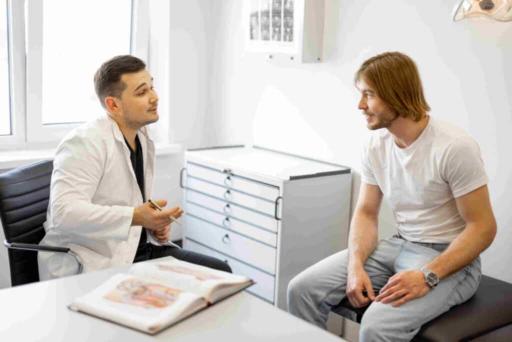Male plastic surgery in Tampa consultation for men considering gynecomastia surgery, liposuction, rhinoplasty, Botox, and other male cosmetic surgery procedures